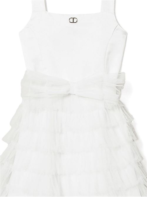 Abito bambina bianco TWINSET Kids | 251GJ2QS000808